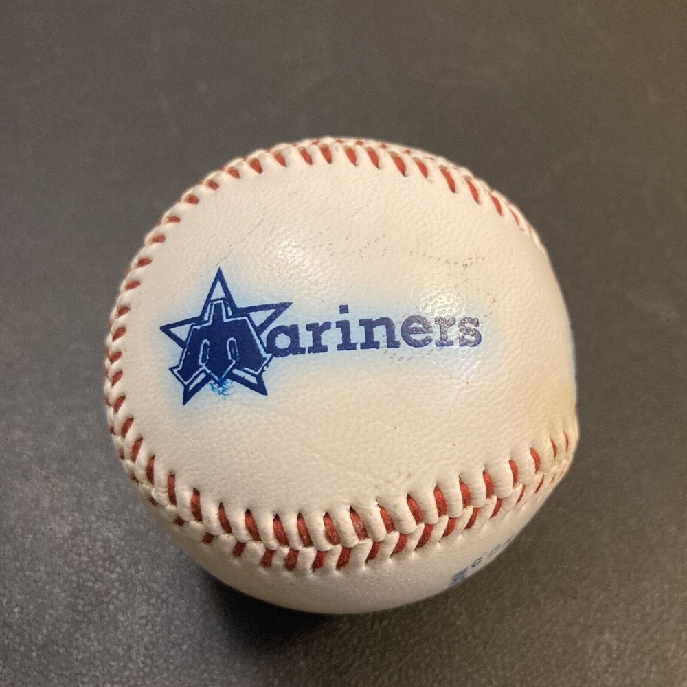 Seattle Mainers Vtg 1980s Logo Baseball Ball Official League Possible Faded Auto